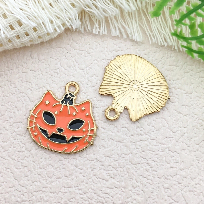 1 Piece 16*24mm 20*20mm 20 * 21mm Alloy Pumpkin Cat Bat Pendant Jewelry Accessories