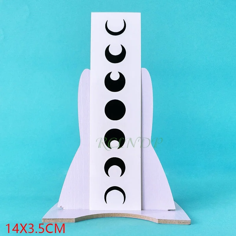 Waterproof Temporary Tattoo Sticker Cool Moon Fake Tatto Flash Tatoo Foot Arm hand Neck Body Art for Girl Men Women