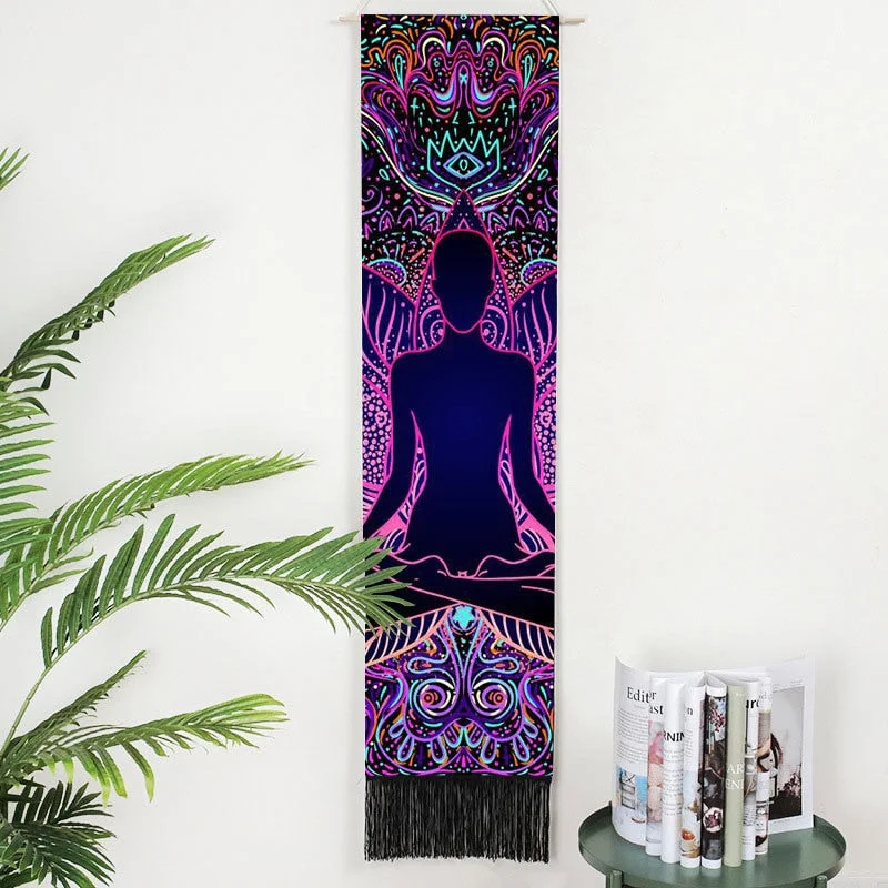 Black Tarot Card Constellation Tapestry Wall Hanging Astrology Divination Phase Tapestries Home Bedroom Office Galaxy Decor