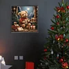 Christmas Eve Bear-Full Round Diamond Painting 40*40CM