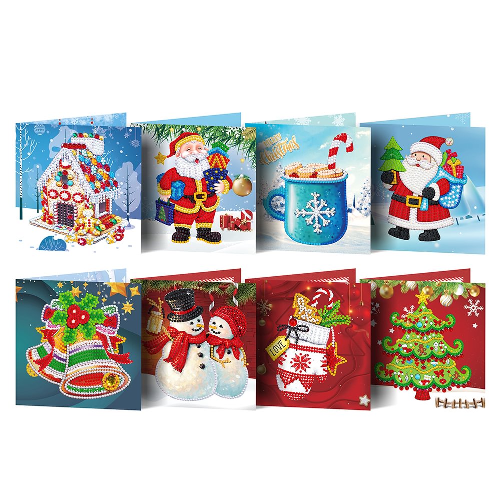 Christmas Greeting Cards - DIY Diamond Painting