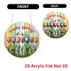 Tulips DIY Diamond Painting Hanging Pendants Acrylic Crafts Kit for Home Wall Decor