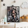 >SALE<5D DIY Full Round Drill Diamond Painting Girl Kit Home Decor Art Craft 30x40cm