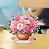 DIY Flowers Acrylic Special Shape Diamond Painting Desktop Ornaments