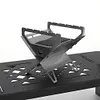 Stainless Steel Mini Folding Stove Portable Mini Wood Stove Outdoor Camping Gear