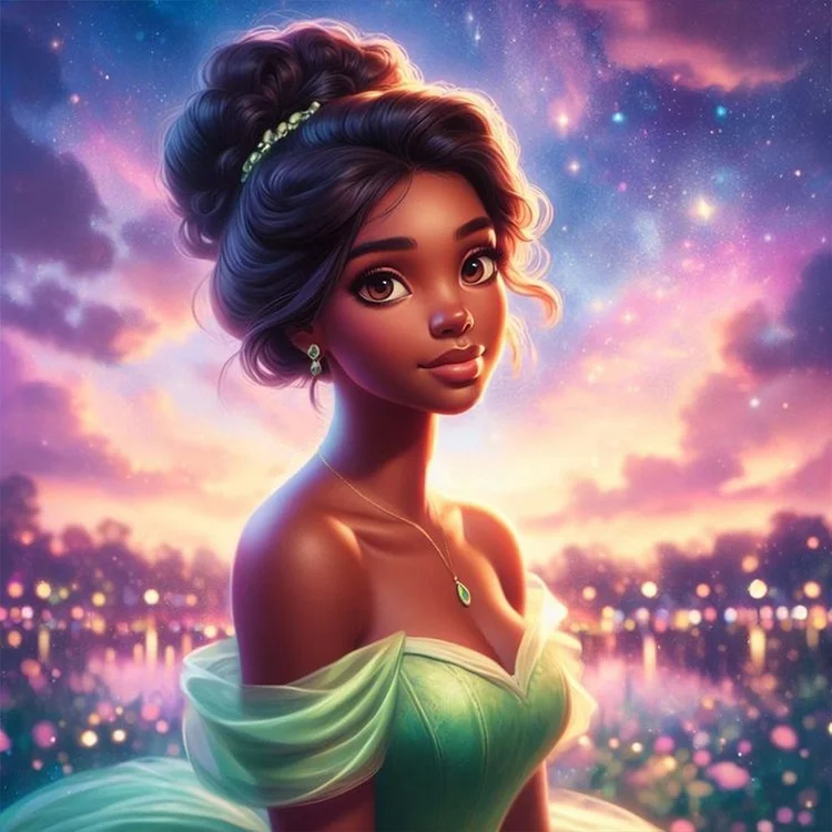 Full Round Diamond Painting - Beautiful Disney Princess 30*30CM