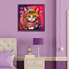 Diamond Painting-DIY Full Round Drill Cat