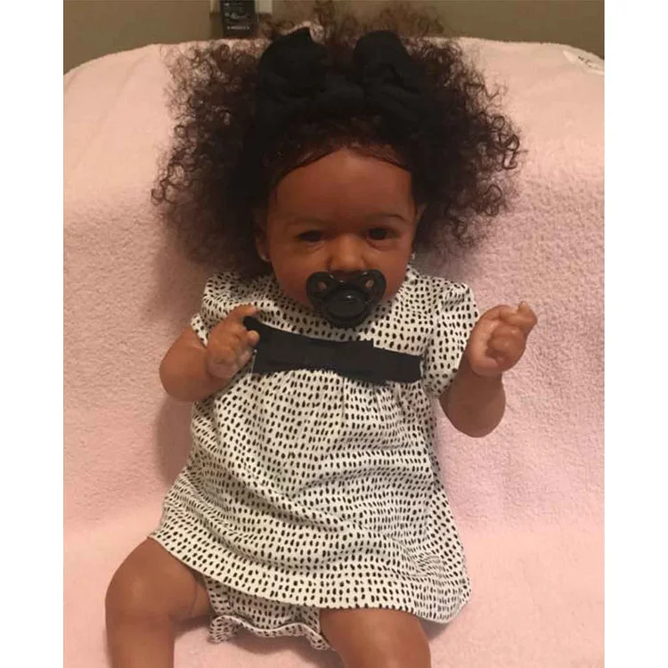  20'' African American Realistic Reborn Toddlers Baby Dolls Onyx with Clothes - Reborndollsshop®-Reborndollsshop®