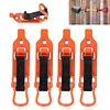 4 Pcs Shovel Mount Quick Release Metal Rubber Clamps for Roof Rack