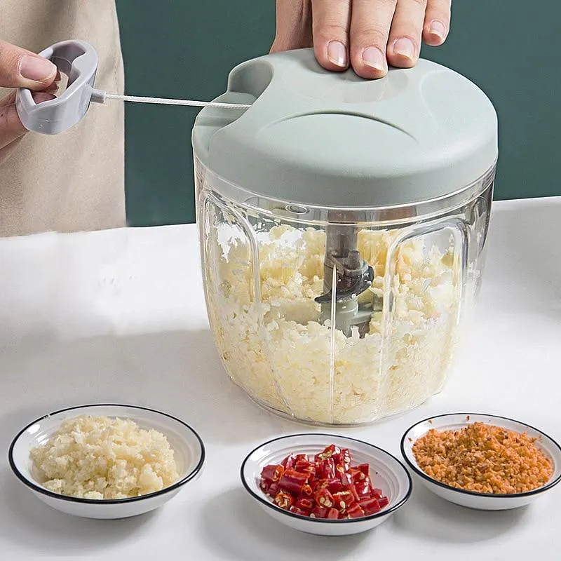 Likron Watches Premium Manual Food Chopper Vegetable Processor Effortless Kitchen Prep for Healthy Home Cooking