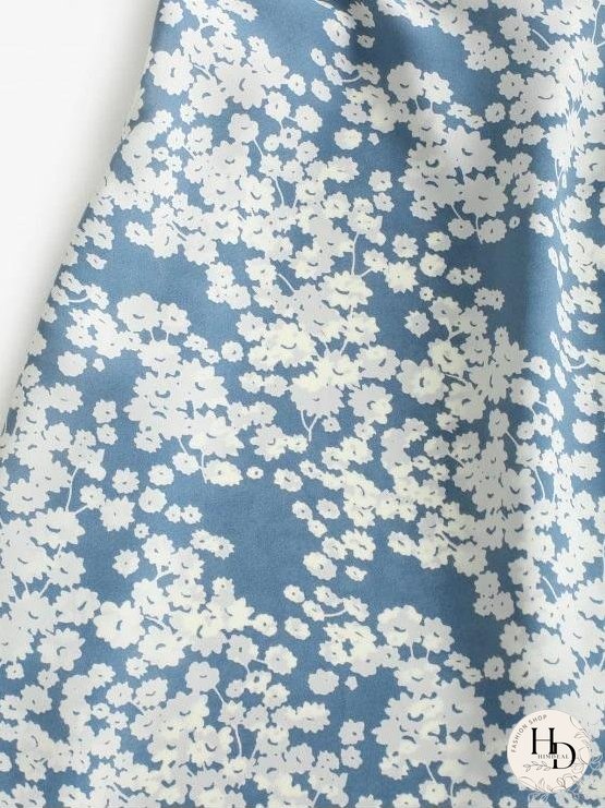 Ditsy Floral Smocked Frilled Cami Summer Dress