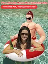 Muscle Men Inflatable Swim Ring Blow Up Swim Tube PVC Pool Floats for Pool Beach