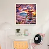 Mount Fuji-11CT Stamped Cross Stitch 45*45cm/17.72*17.72in tapestrymarket
