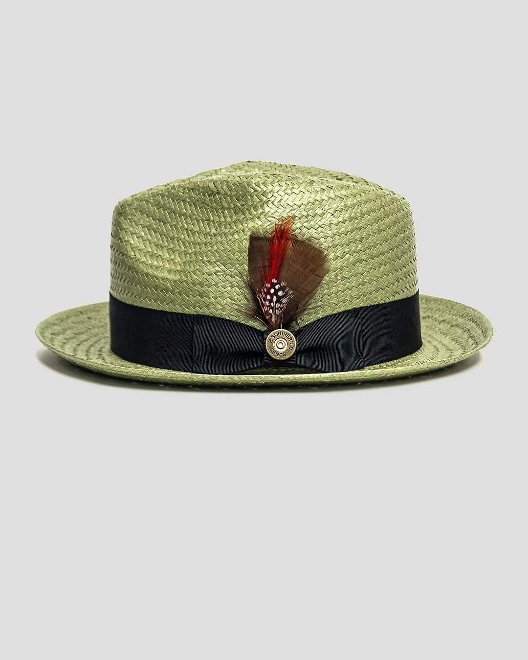 Miller Ranch Straw Trilby Fedora - Avocado[Fast shipping and box packing]