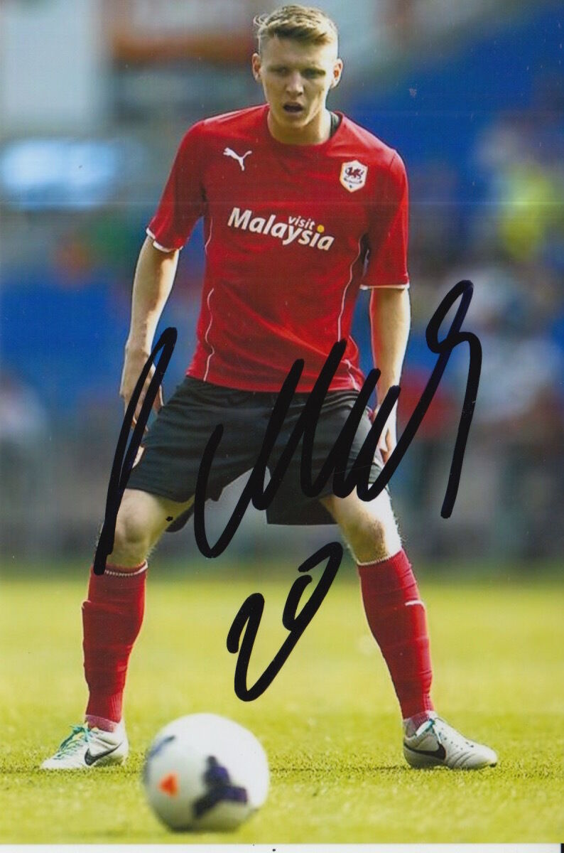 CARDIFF CITY HAND SIGNED JOE MASON 6X4 Photo Poster painting 1.