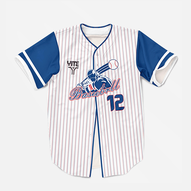 YITE |XBQ25-003 -Blue And White Baseball Uniform