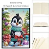 Weihnachtspinguin - 5d DIY Basteln Notizbuch