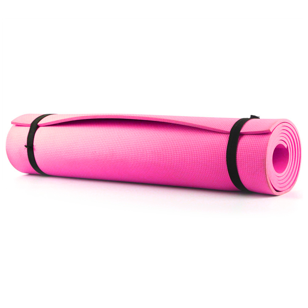

4mm Thick EVA Yoga Mat All Purpose Non-Slip PilatesExercise Mat, Pink, 501 Original