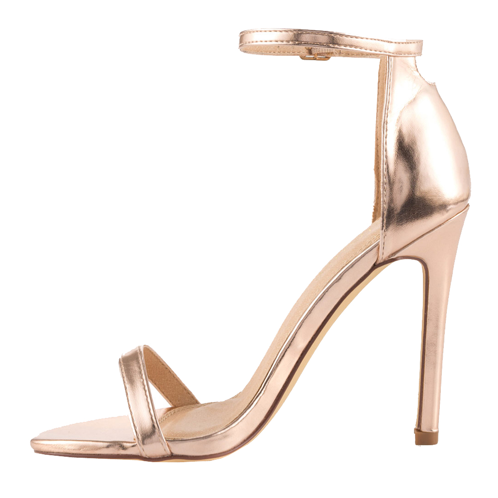 Women's Heeled Sandals Buckled Ankle Strap Dress Sandals Stilettos-vocosishoes
