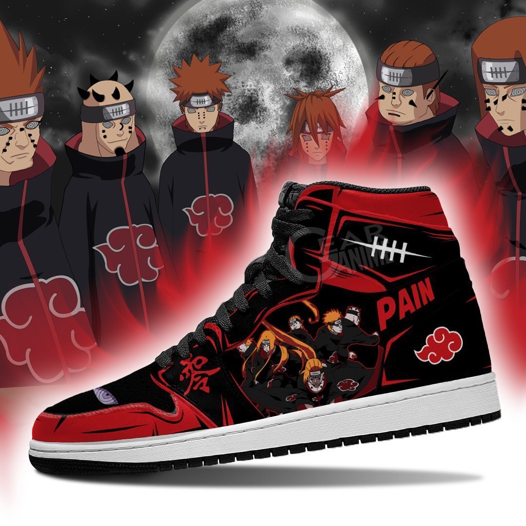 Akatsuki Pain Shoes Eyes Costume Boots Naruto Anime Sneakers