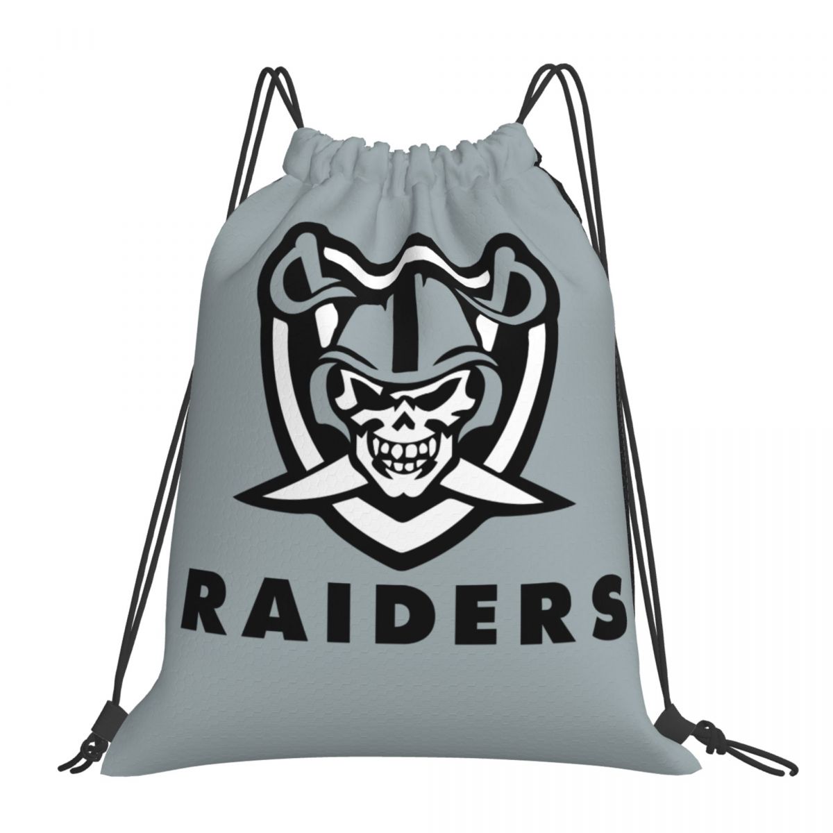 Las Vegas Raiders Skull Drawstring Bags for School Gym