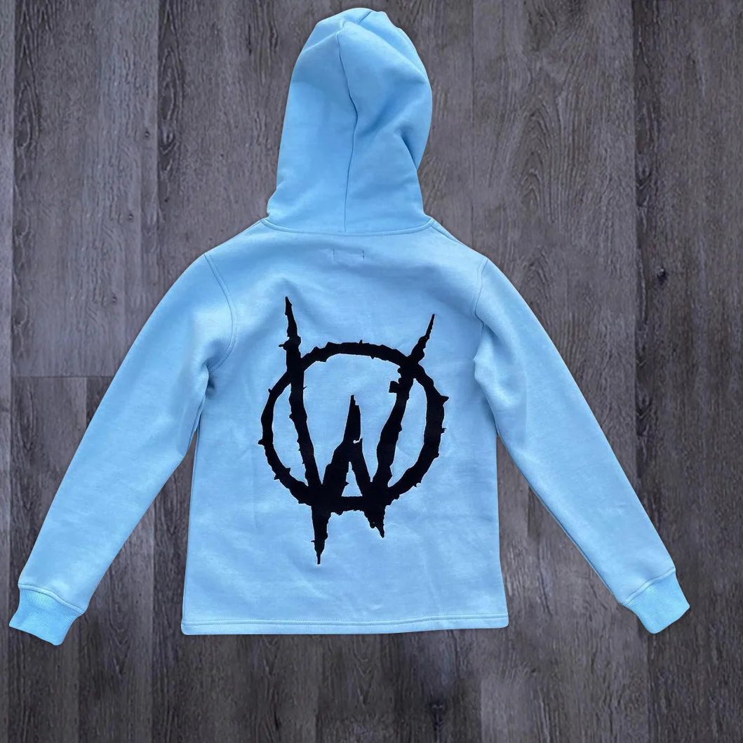 Fashion spoof pattern casual loose long-sleeved hoodie