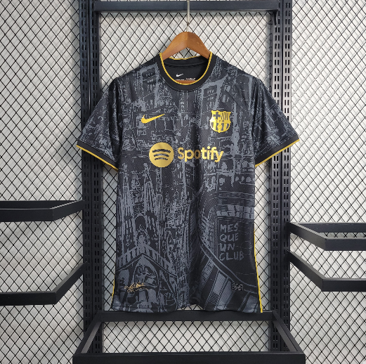 2023-2024 Barcelona Black Gold Special Edition Football shirt