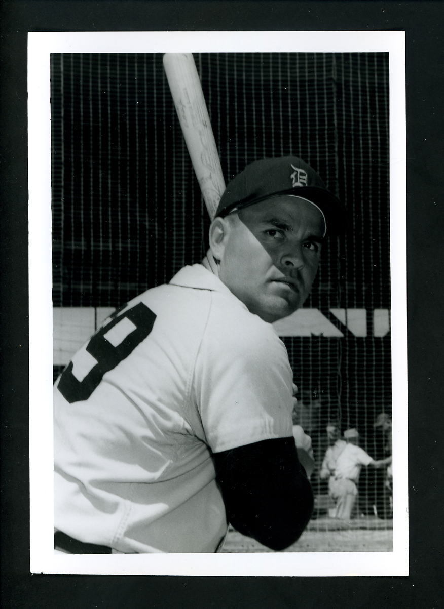 Tim Thompson 1958 Press Original Photo Poster painting by Don Wingfield Detroit Tigers