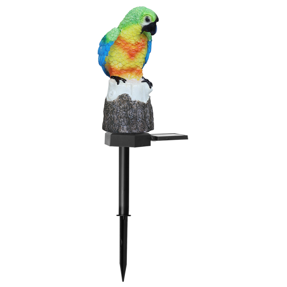 

LED Solar Light Simulation Parrot Lamp Lawn Stakes Light Garden Art Decor, Blue, 501 Original