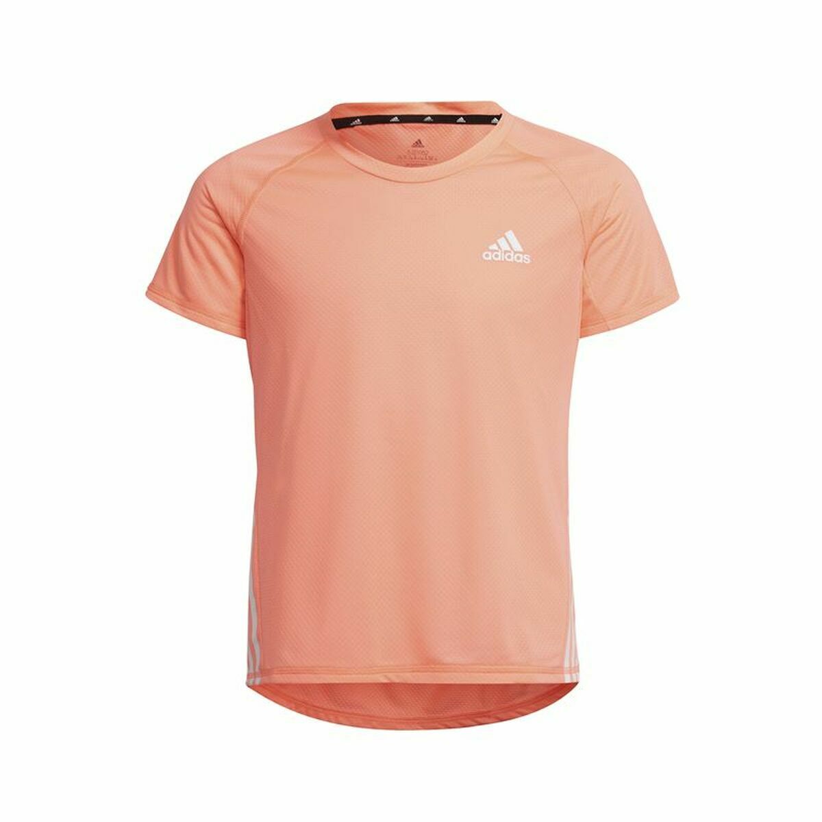 Child's Short Sleeve T-Shirt Adidas Aeroready Three Stripes Salmon - sale.kim -  endless selection of finest brands
