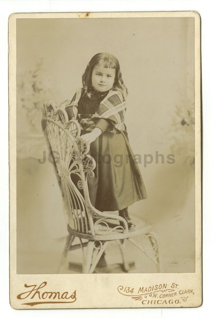 19th Century Children - Original 19th Century Cabinet Card Photo Poster paintinggraph - Chicago