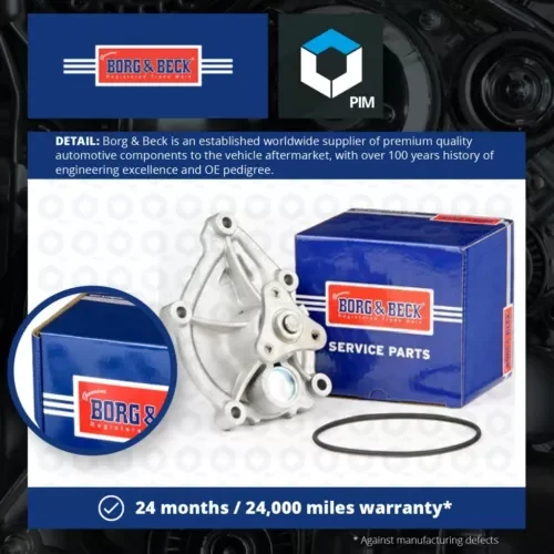 Water Pump fits CITROEN DS3 THP, VTi 1.4 1.6 10 to 15 Coolant B&B 1201H8 Quality Parts