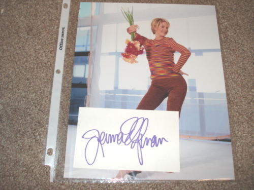 Jenna Elfman Autographed Signed Index Card & 8x10 Photo Poster painting PSA Guaranteed