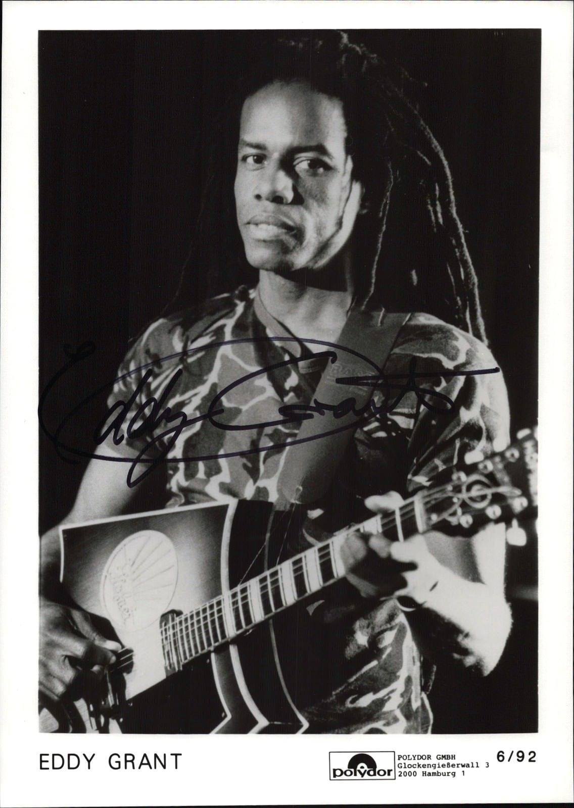 Eddy Grant 1948- genuine autograph 6x8