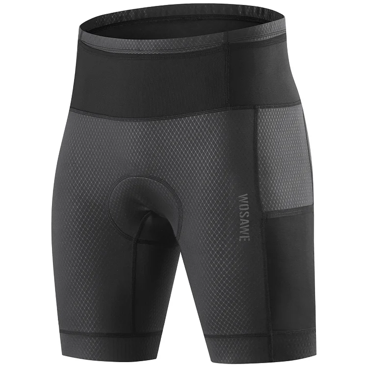 WOSAWE Men‘s Cycling Shorts 4D Gel Pads Multiple pockets Road Bike Shorts Breathable Quick Dry 