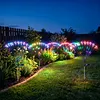 Solar Powered Firework Garden Lights Waterproof Decorative Starburst Fairy Light Easy To Install for Outside Patio Backyard Yard Walkway Decor
