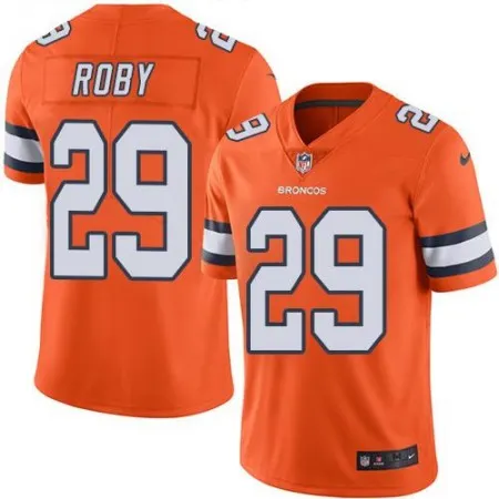 Broncos #29 Bradley Roby Orange Men's Stitched NFL Limited Rush Jersey