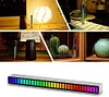 32 RGB LED Light bar Music Sound Pickup Light TV Light Environment Rhythm com deskt Game car Night Light Atmosphere