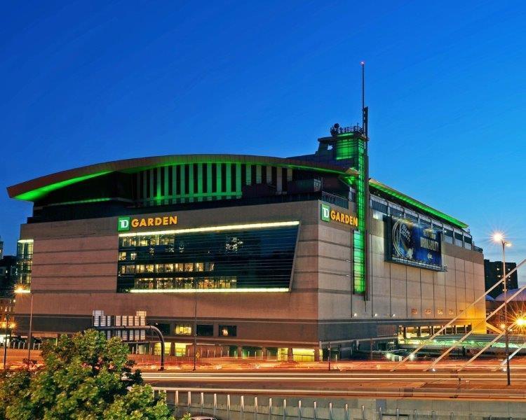 TD BOSTON GARDEN at Night Boston Celtics Glossy 8 x 10 Photo Poster painting Poster Print