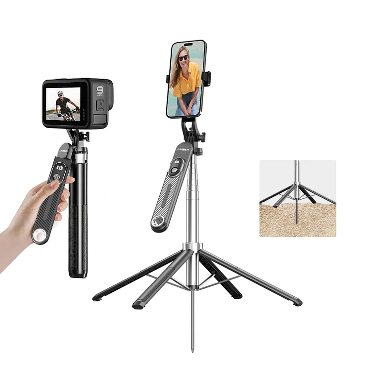 S25N Linber Phone Tripod with Spike for Outdoor