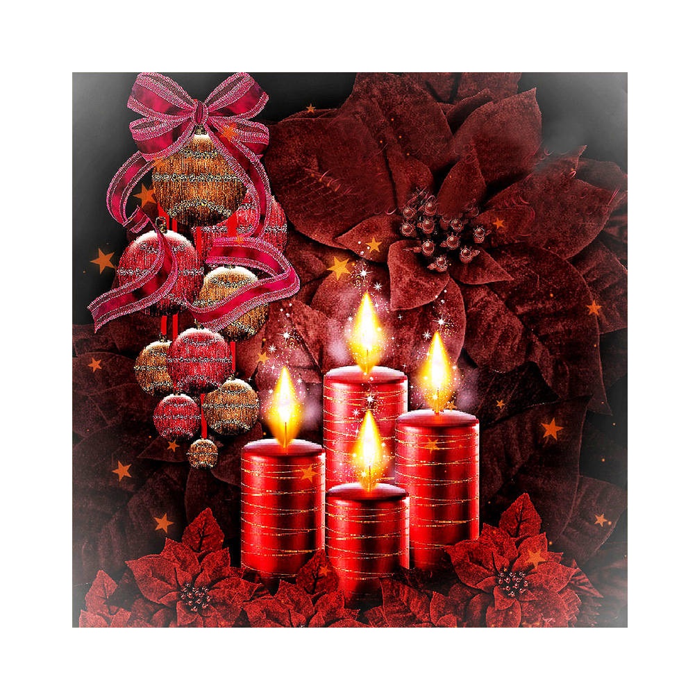 

Candle - Round Drill Diamond Painting - 30*30CM, 501 Original