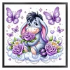 (Stamped/Counted) Eeyore Holding Flowers-11CT Cross Stitch 50*50cm