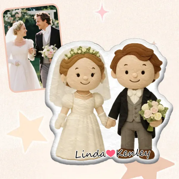 Custom Cartoon Doll Pillow &ndash; Personalized Doll That Looks Like You | Mini Me Pillow with Face & Name For Couple For Family For Kids