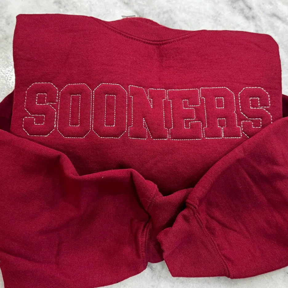 3D College Embroidered Sweatshirt