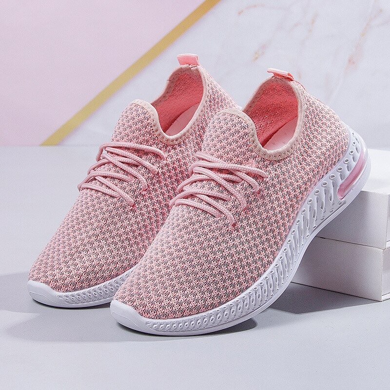 Women Vulcanzied Shoes Solid Mesh Breathable Slip-On Ladies Sneakers Women's Shoes Female Autumn Casual Waking Flats New 2021
