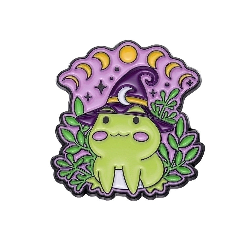 Cartoon Style Pin Frog Alloy Plating Unisex Brooches