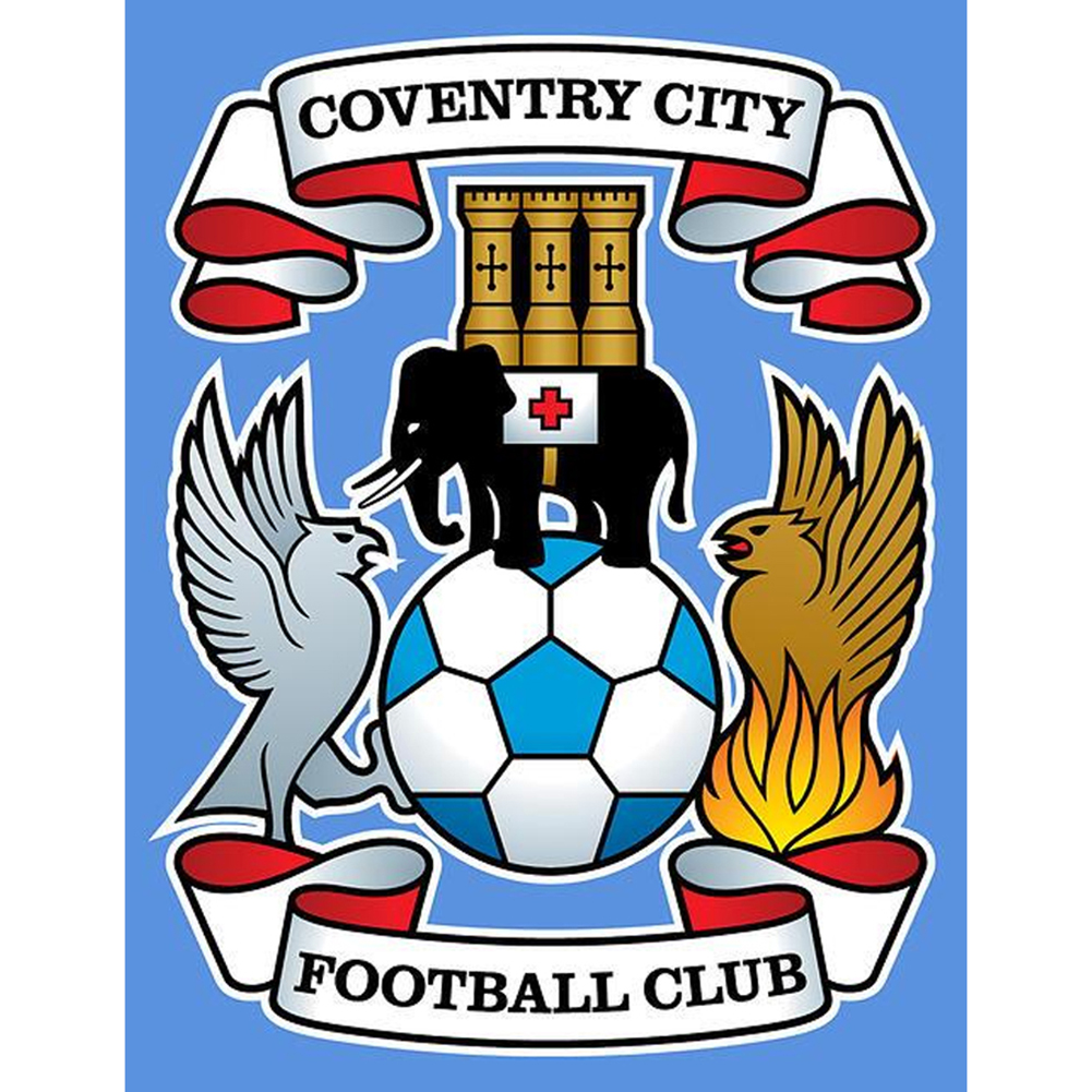 Coventry Team Badge 30*40cm(canvas) full round drill diamond painting
