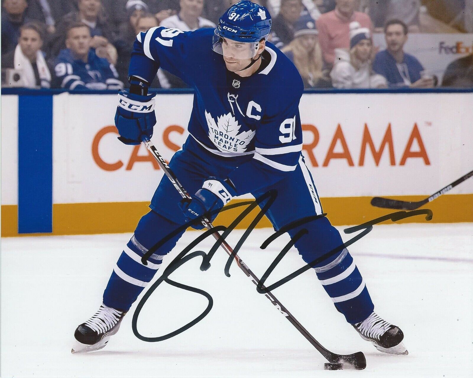 John Tavares Signed 8x10 Photo Poster painting Toronto Maple Leafs Autographed COA