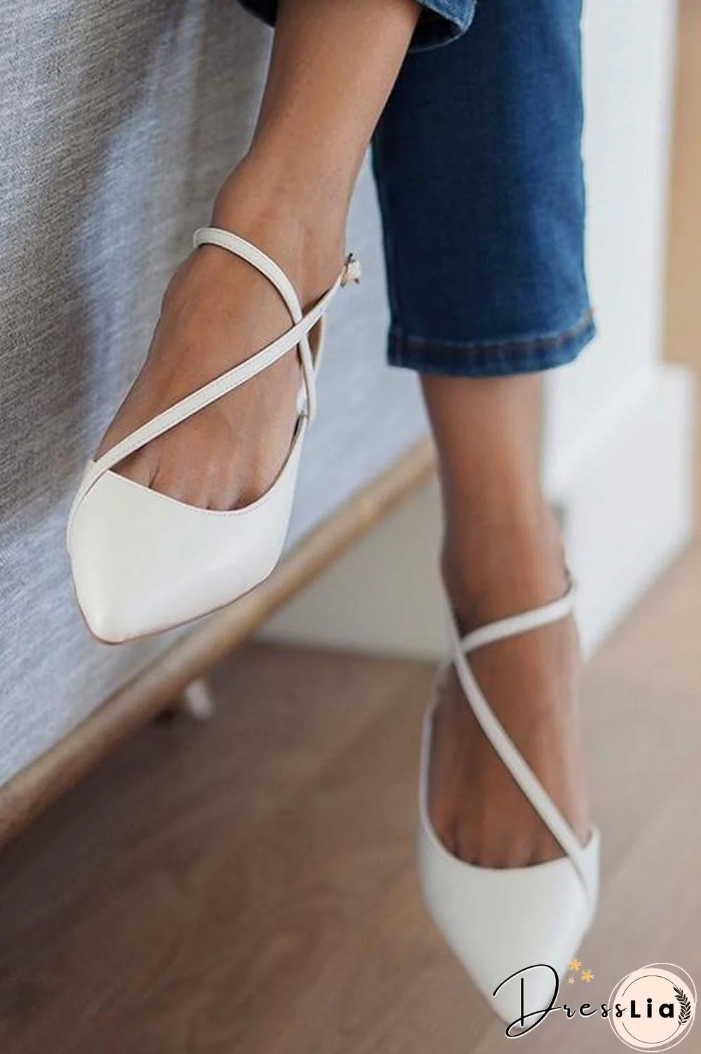 Pointed Toe Low Heels Pumps