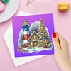 6pcs DIY Diamond Painting Grußkarte Set für Urlaub Segen Weihnachtsgeschenk
